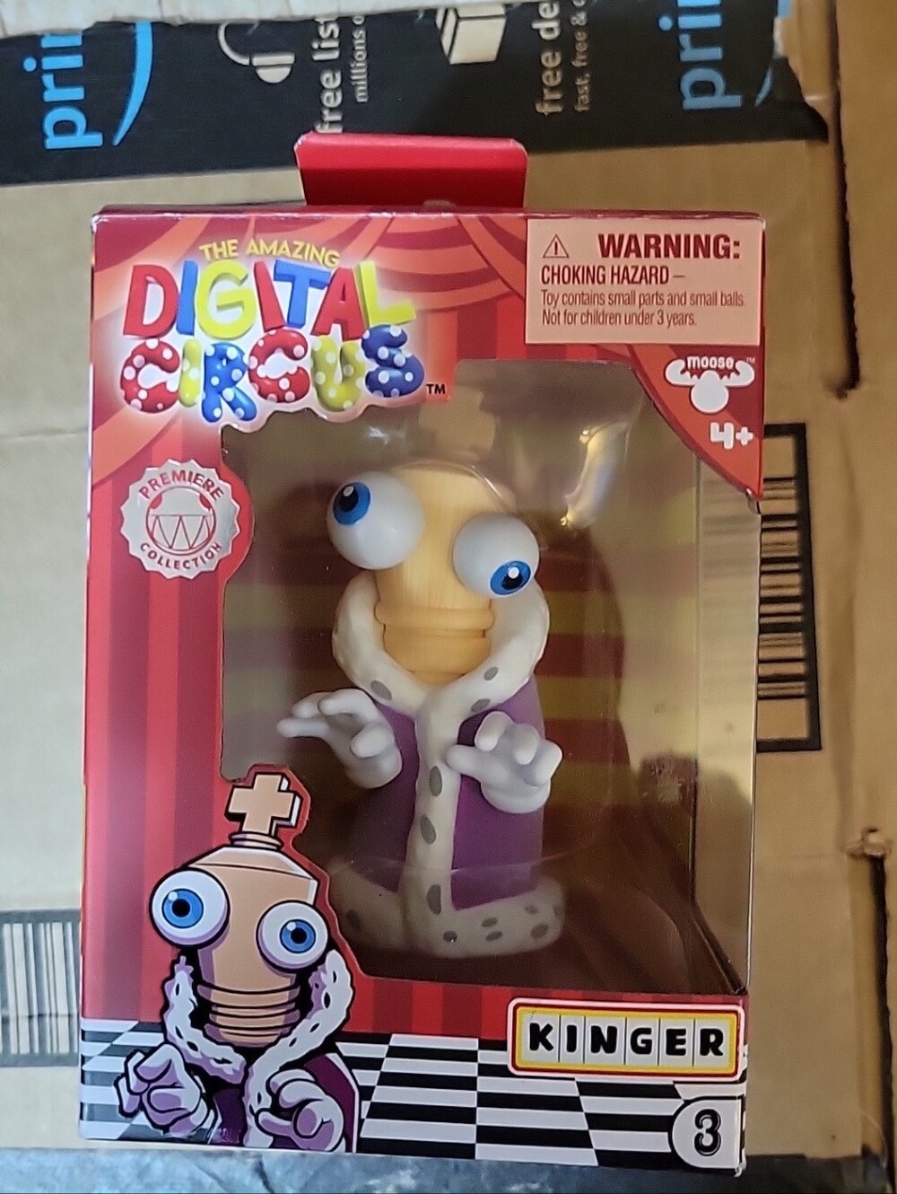Moose Toys TADC The Amazing Digital Circus Encore Collection Kinger Vinyl Figure